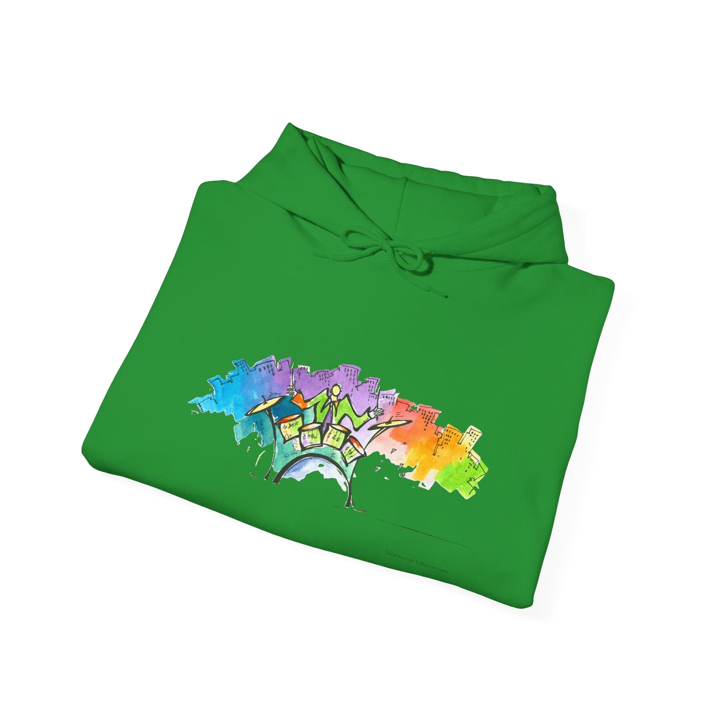 "Urban Pulse" Quincy Conwell From the Abstract Jazz Series  Hooded Sweatshirt