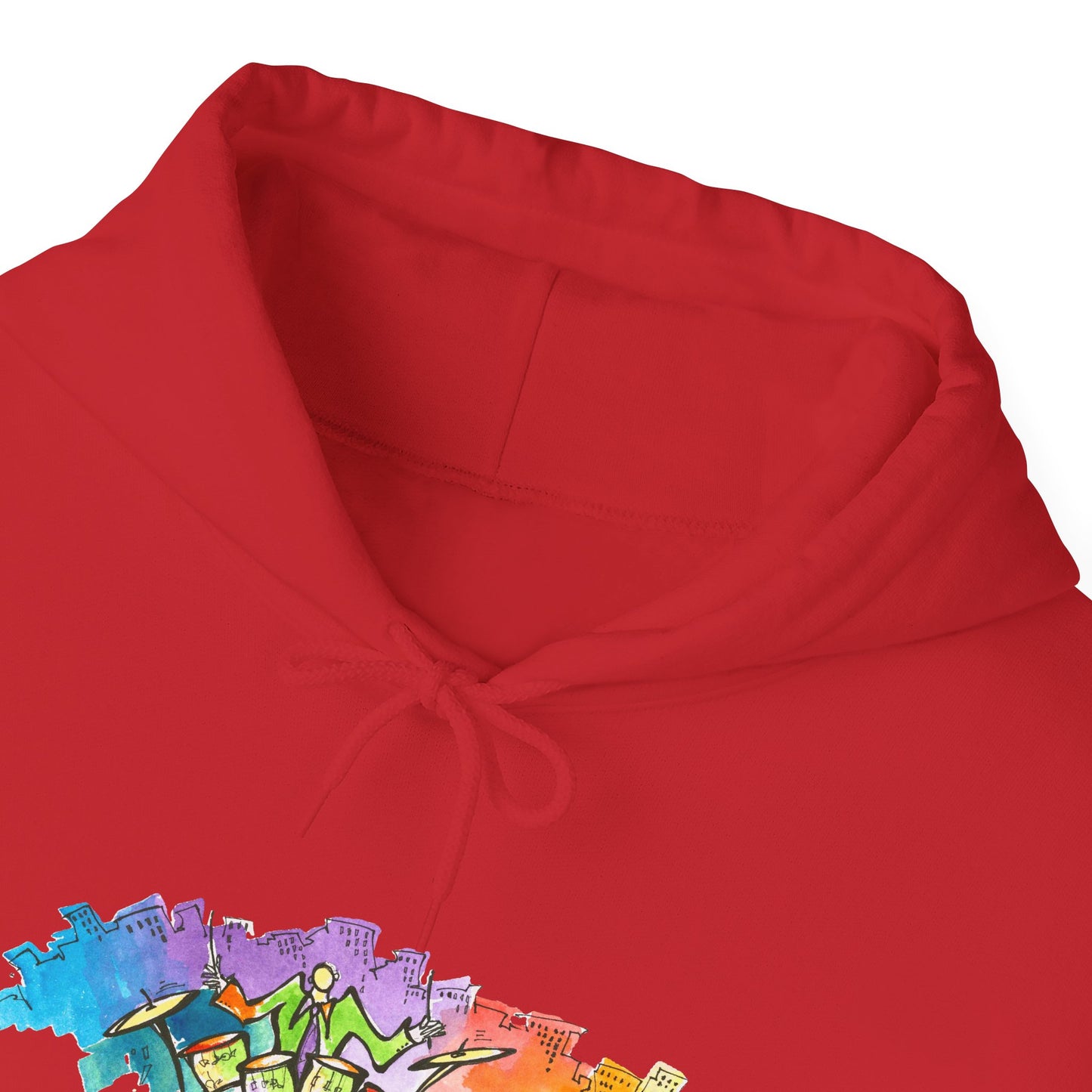 "Urban Pulse" Quincy Conwell From the Abstract Jazz Series  Hooded Sweatshirt