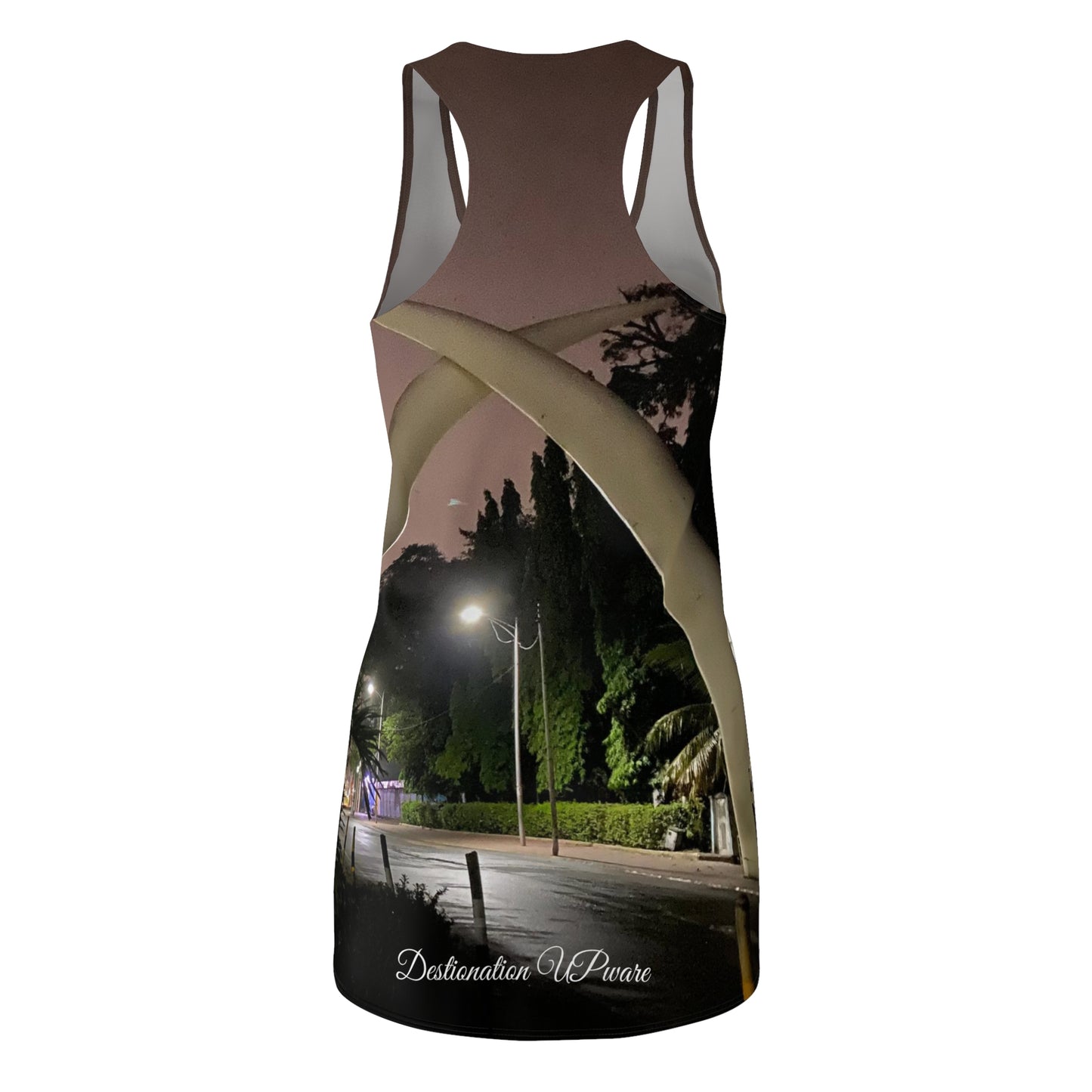 Mombasa, Kenya Women's Cut & Sew Racerback Dress (AOP)