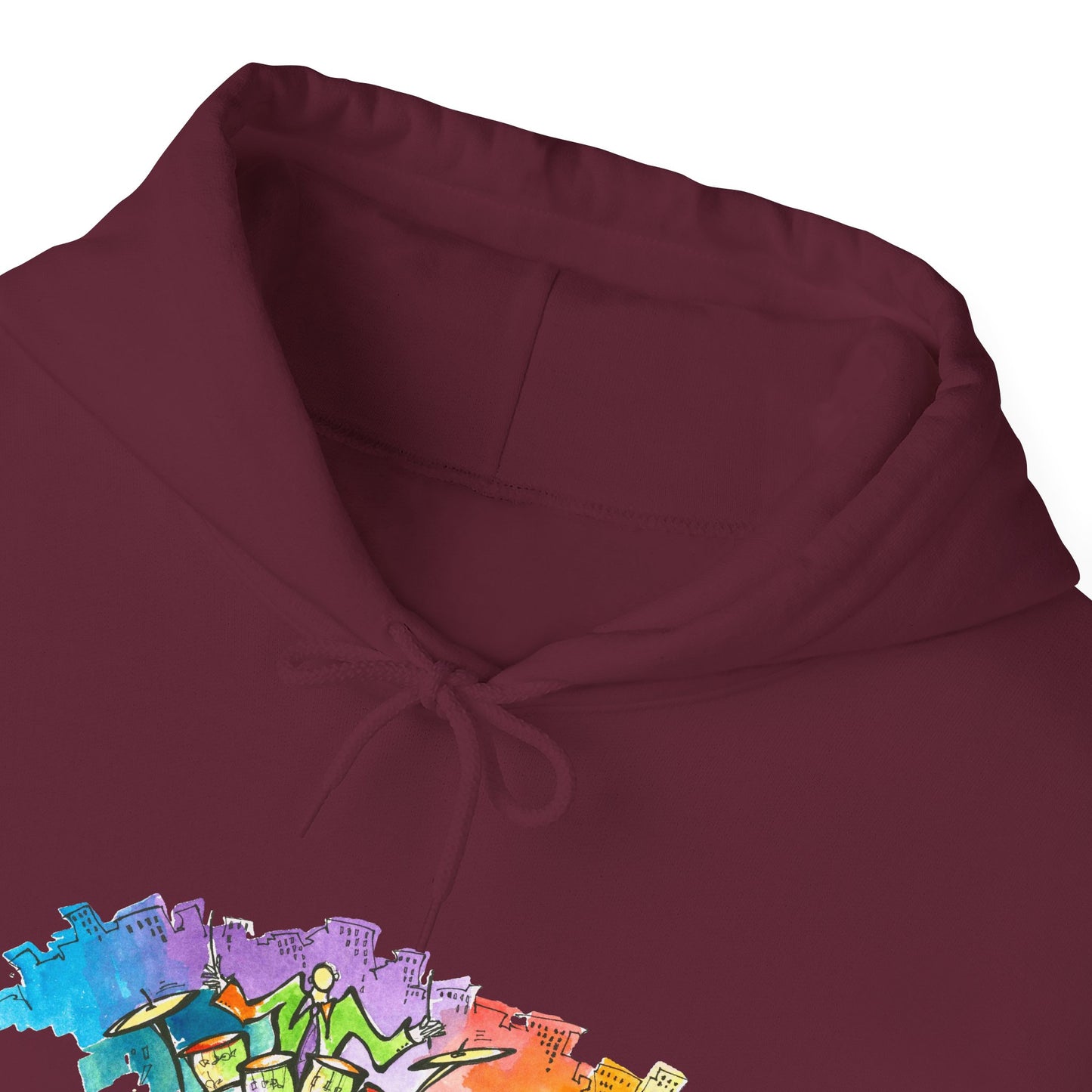 "Urban Pulse" Quincy Conwell From the Abstract Jazz Series  Hooded Sweatshirt