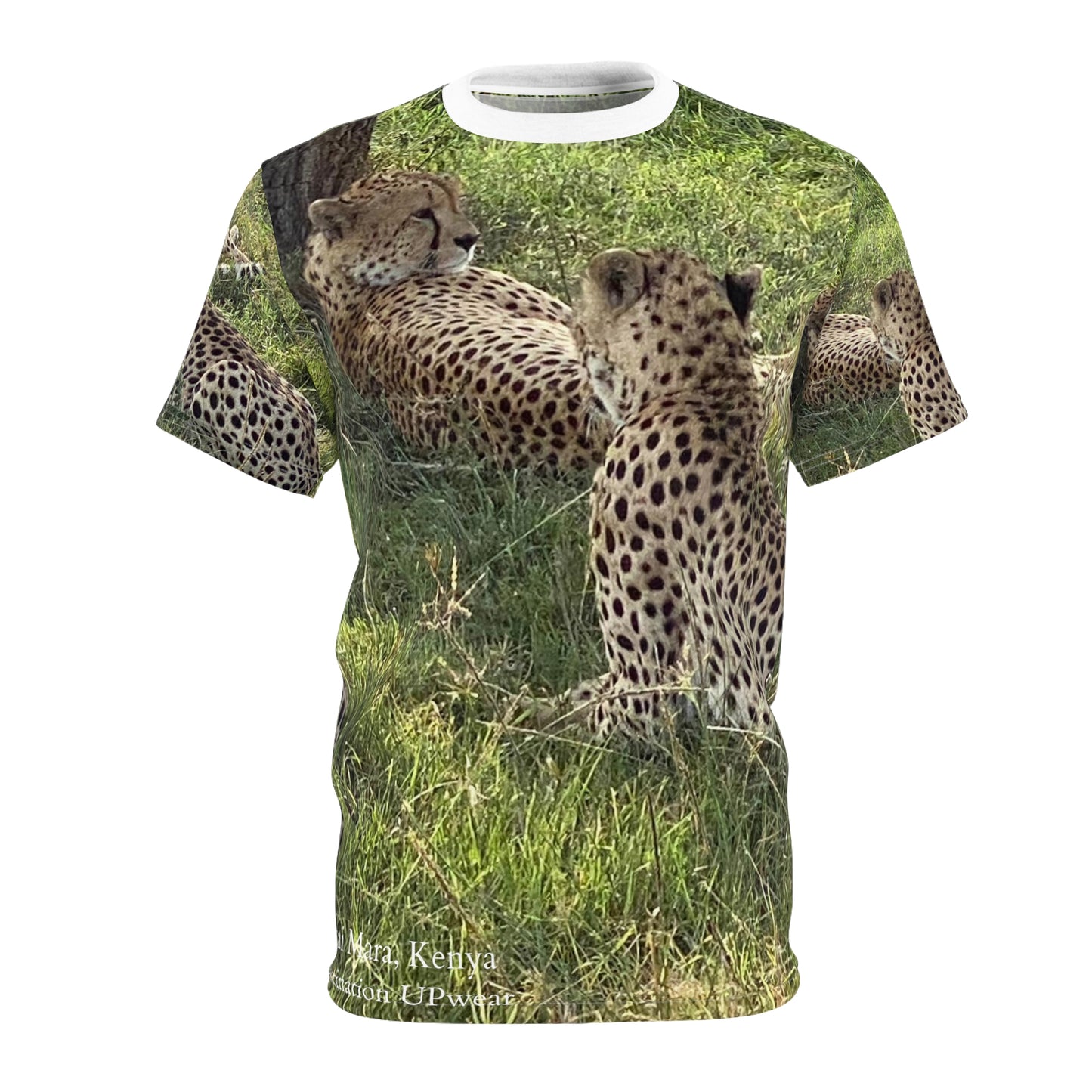 Masai Mara Cheetah's, Kenya  Unisex Cut & Sew Tee (AOP)