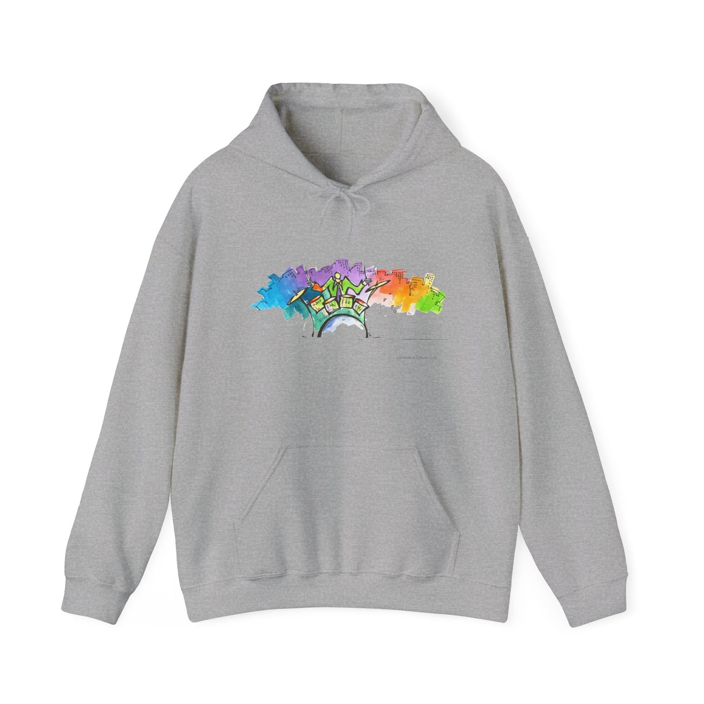 "Urban Pulse" Quincy Conwell From the Abstract Jazz Series  Hooded Sweatshirt