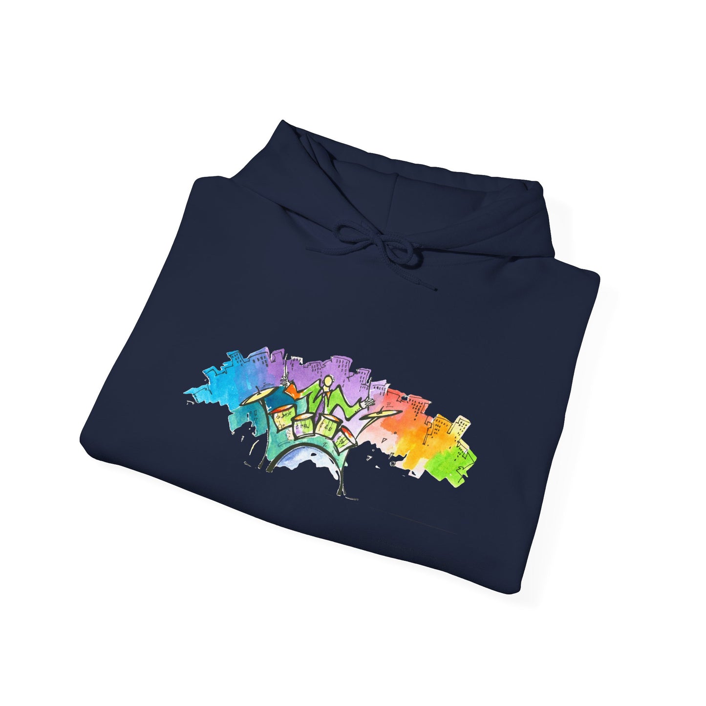 "Urban Pulse" Quincy Conwell From the Abstract Jazz Series  Hooded Sweatshirt