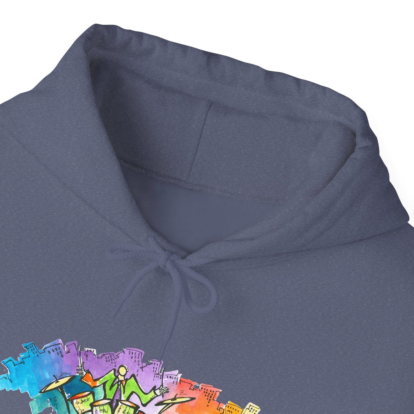 "Urban Pulse" Quincy Conwell From the Abstract Jazz Series  Hooded Sweatshirt