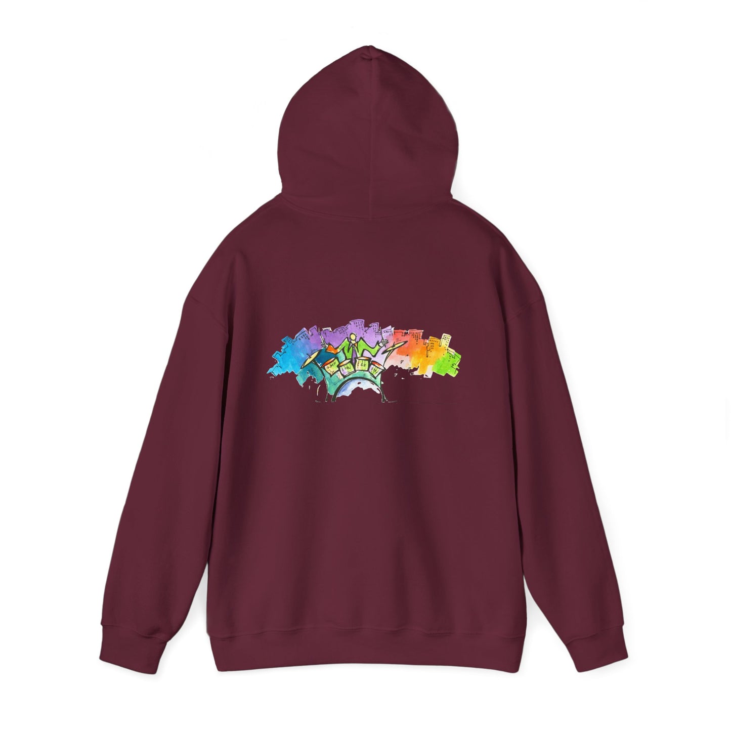"Urban Pulse" Quincy Conwell From the Abstract Jazz Series  Hooded Sweatshirt